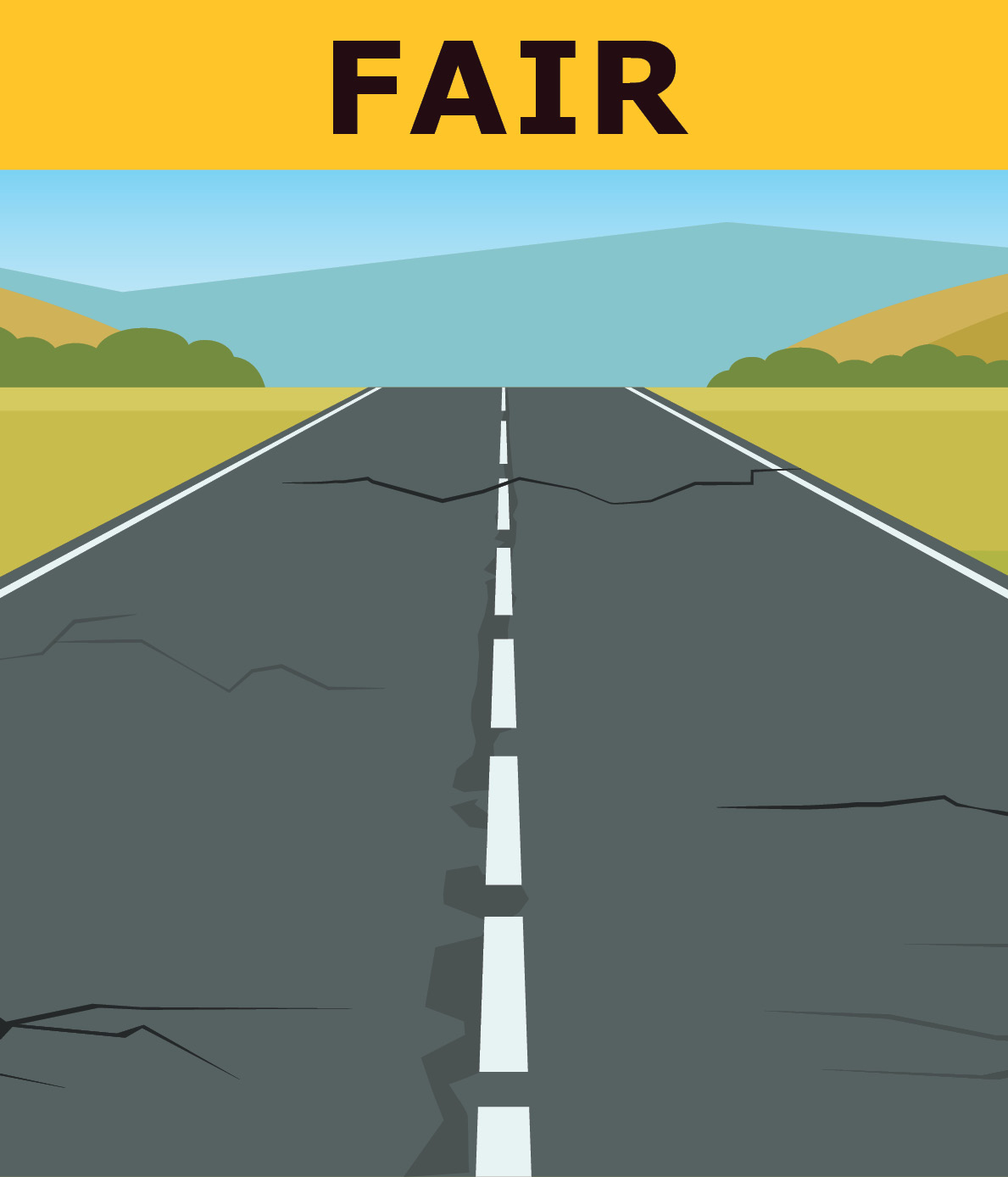 Fair road condition
