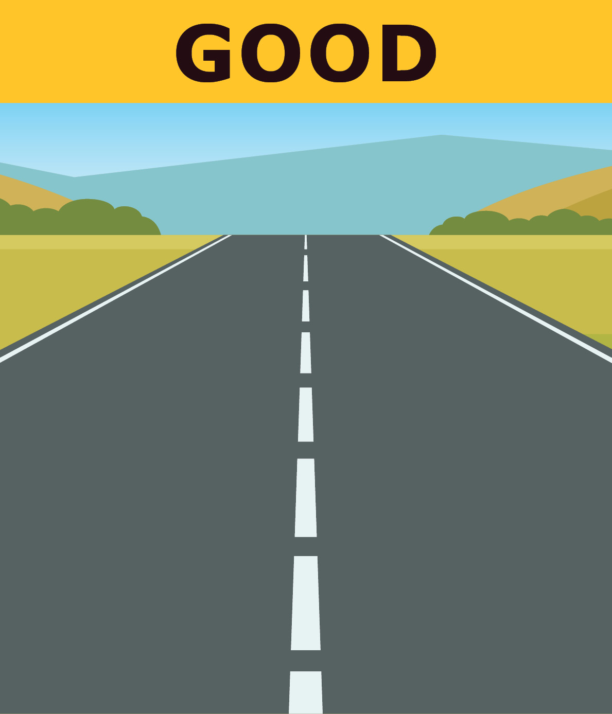 Good road condition