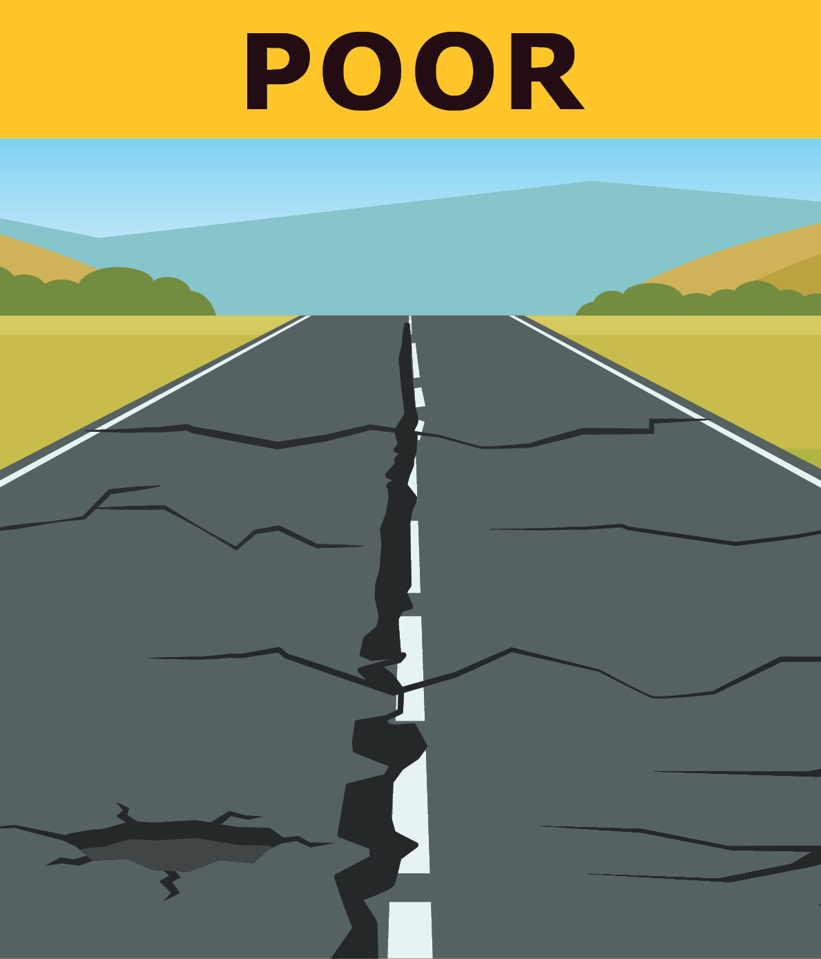 Poor road condition